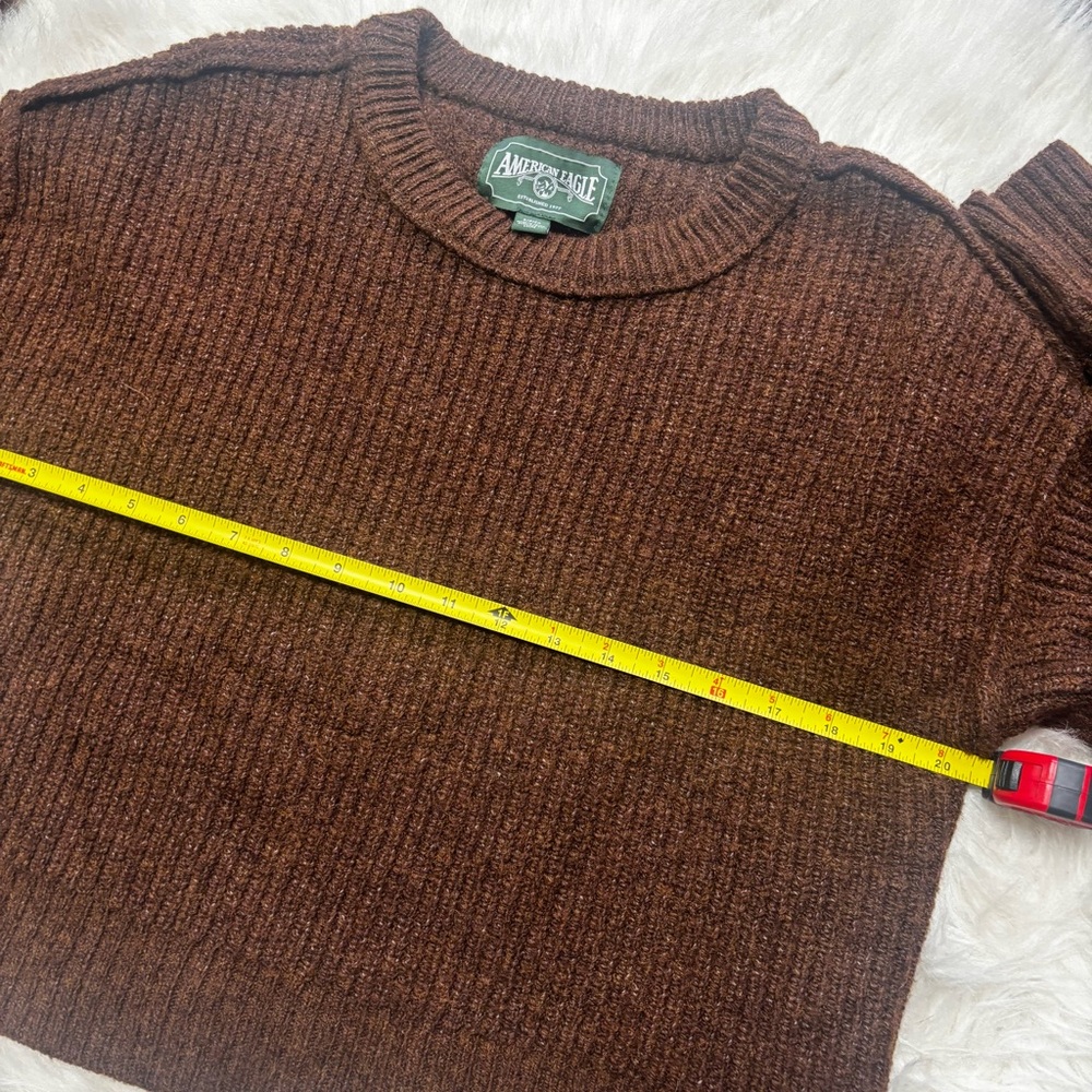 American Eagle Brown Wool Blend Sweater size Small - Picture 9 of 9